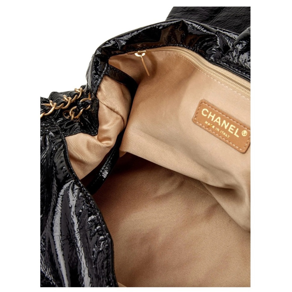 ISO: NWT Chanel Rock and Chain/Double CC Patent Leather Shoulder XXL - Picture 3 of 4